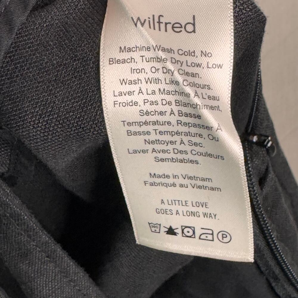 Aritzia Wilfred Brax Linen Jumpsuit Black Size 8 Capsule Minimal Classic Modern - Picture 11 of 16